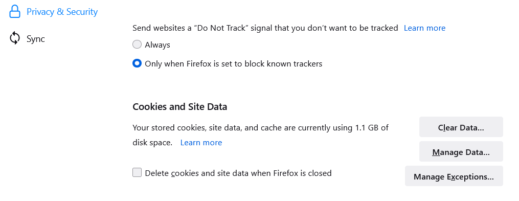 vider votre cache sur Firefox