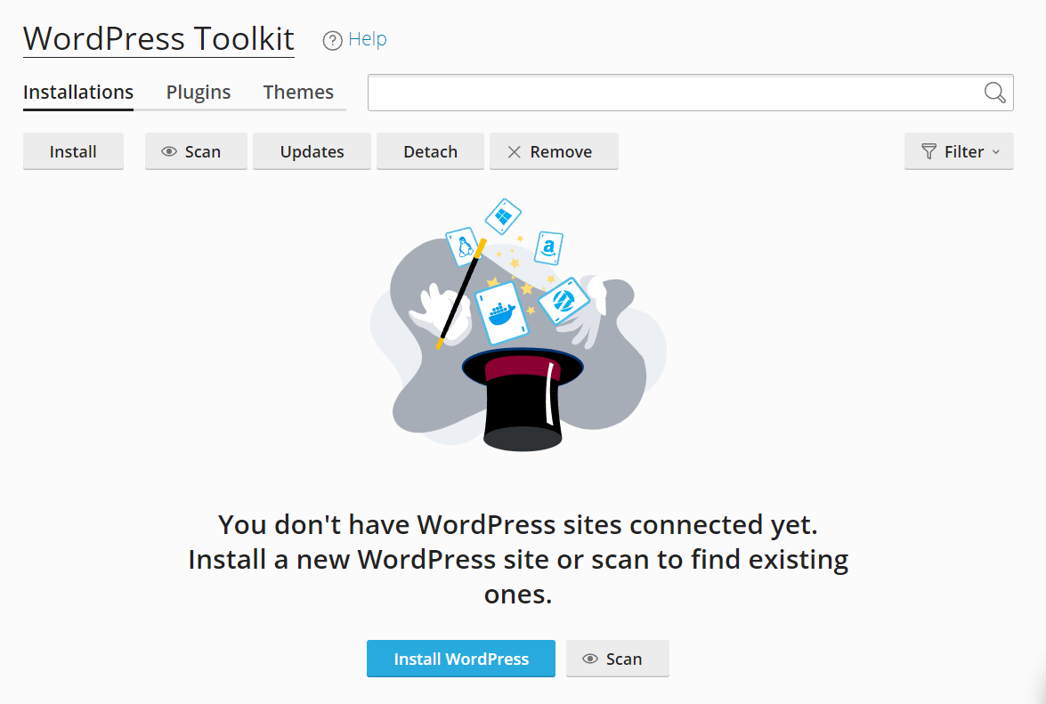 créer un site WordPress avec WordPress Toolkit