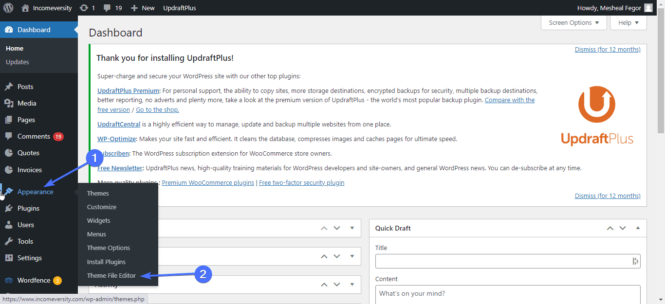 Theme Editor - langsame Woocommerce-Website reparieren