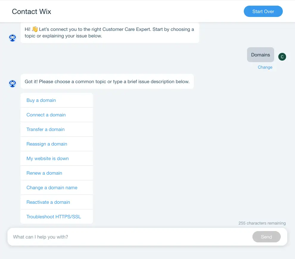 Wix vs WordPress:Wixによるライブチャットのサポート