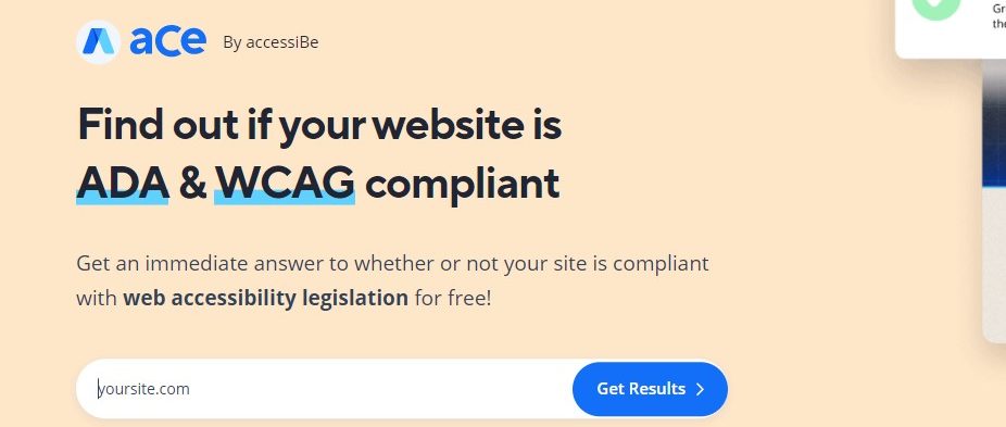 accessible pour les analyses d'accessibilité Web