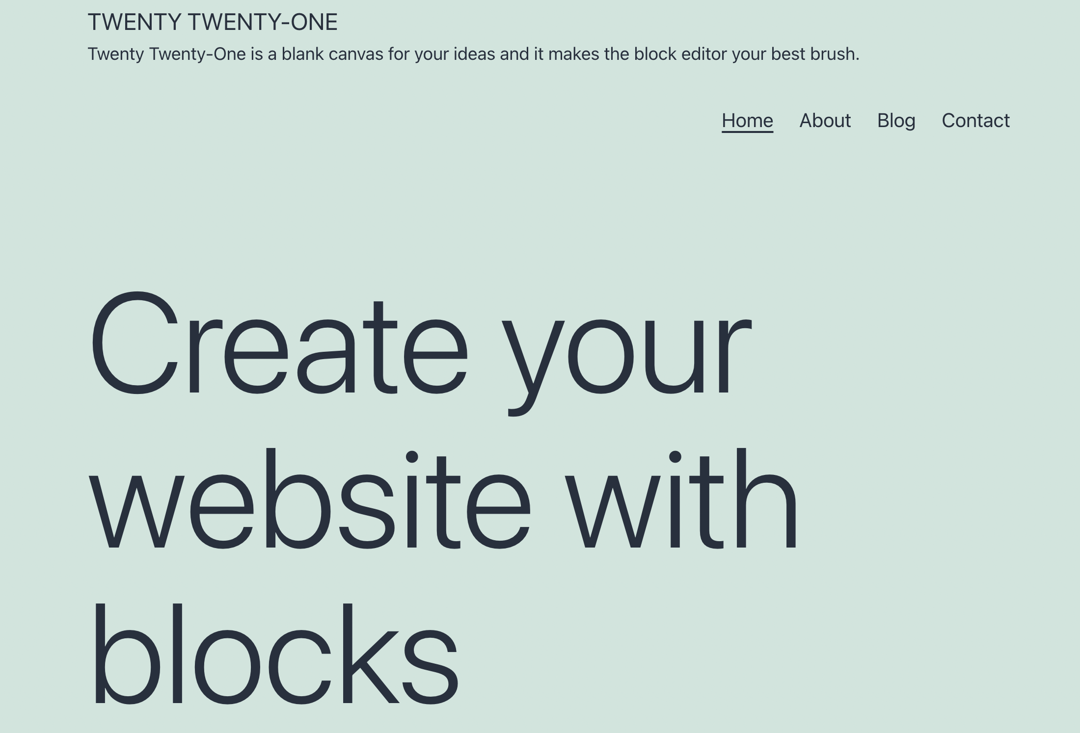 Vinte e vinte e um tema WordPress.
