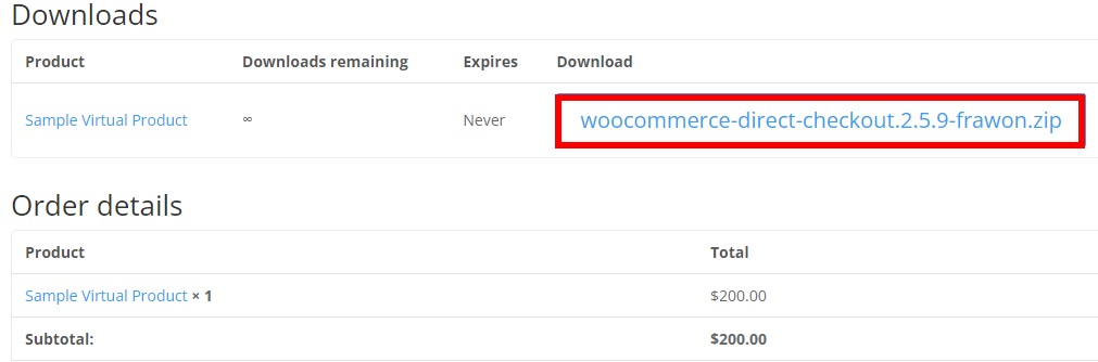 descargar producto agregar productos virtuales a woocommerce