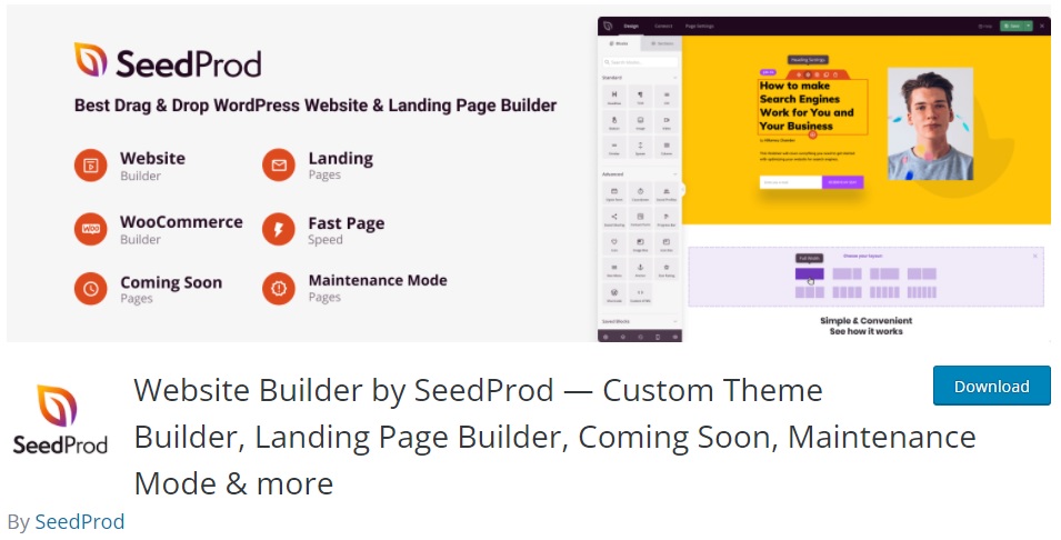 creador de sitios web por seedprod crear woocommerce próximamente página