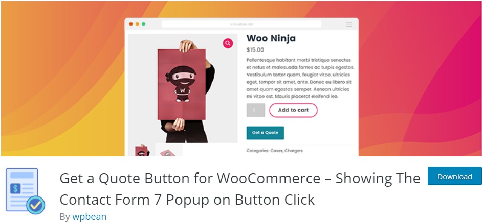 獲取 woocommerce 報價 添加 woocommerce 請求報價按鈕