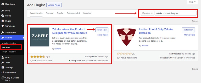 مصممي المنتجات المضافة إلى woocommerce