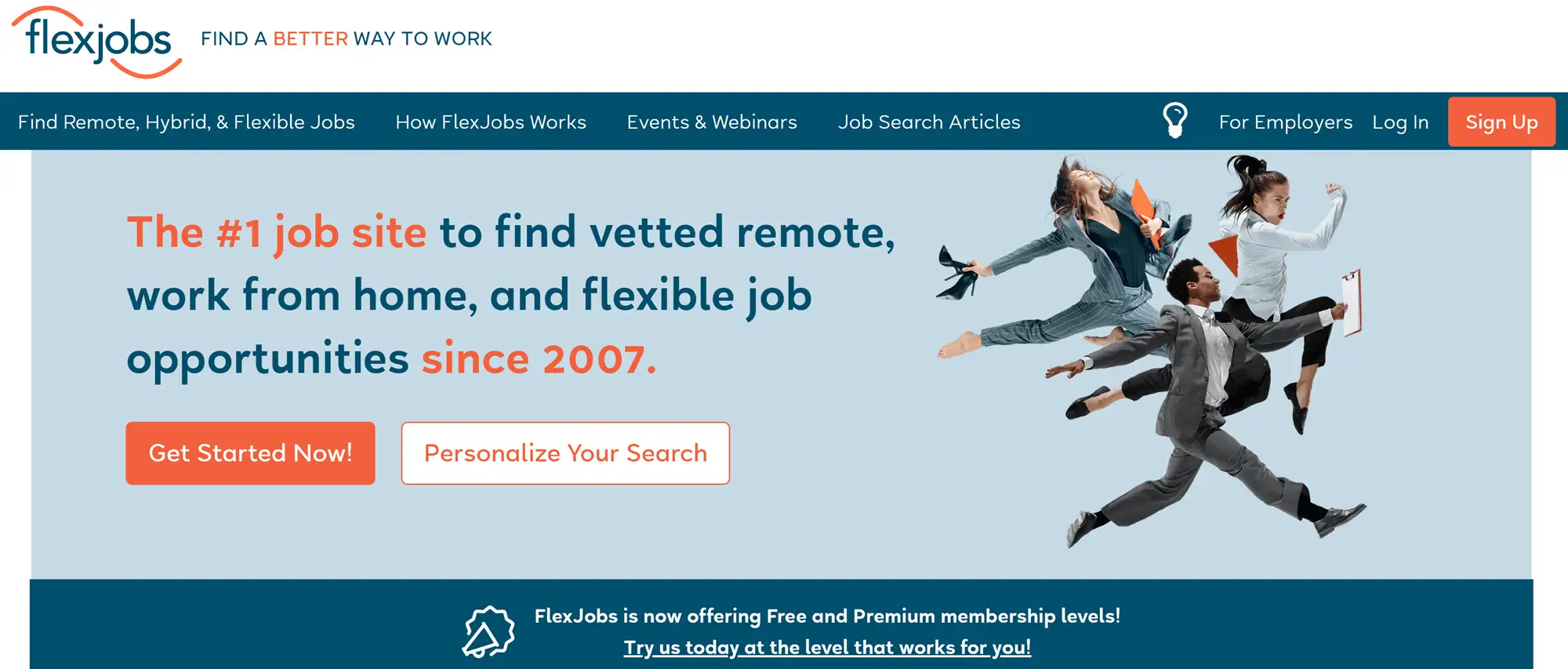 最好的自由职业者网站:FlexJobs