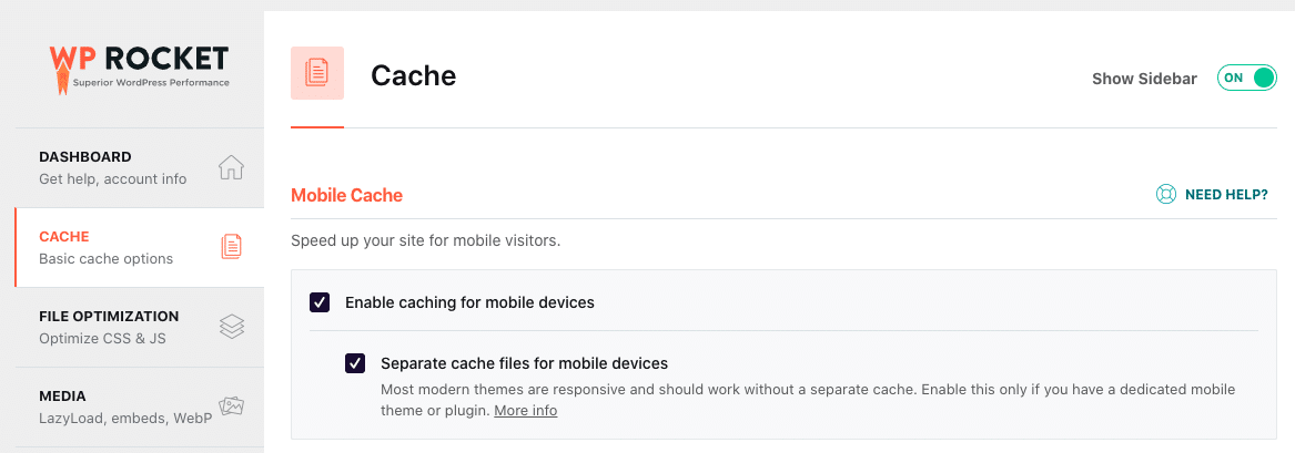 Cache auf dem Handy mit einem Klick anwenden – WP Rocket