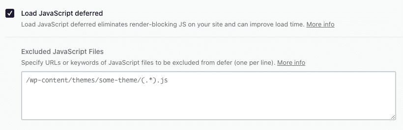 JS-Optimierung – WP Rocket