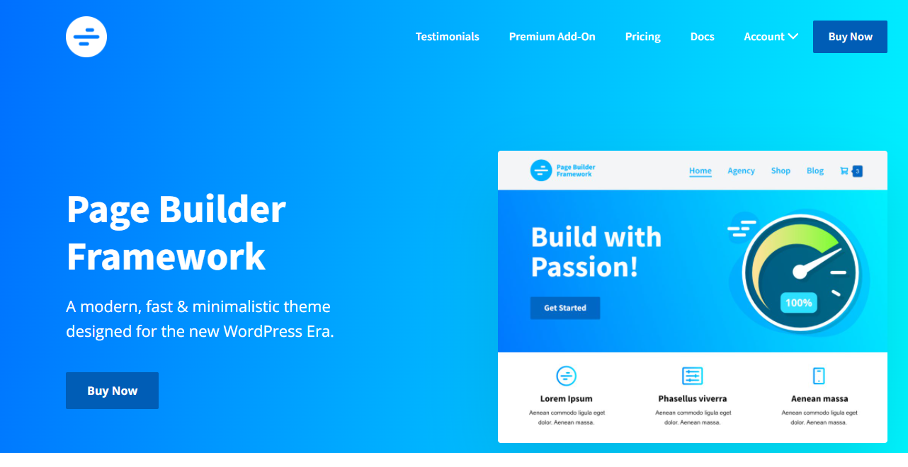Page Builder Framework: teme gratuite de comerț electronic WordPress