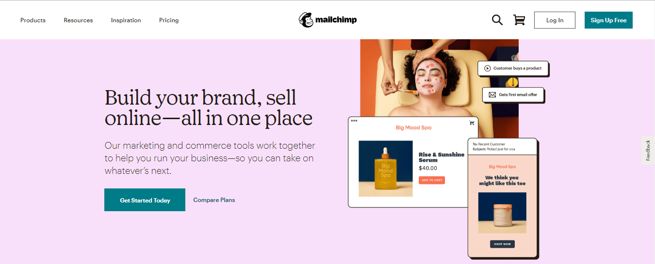 MailChimp- Herramientas de correo electrónico de ventas