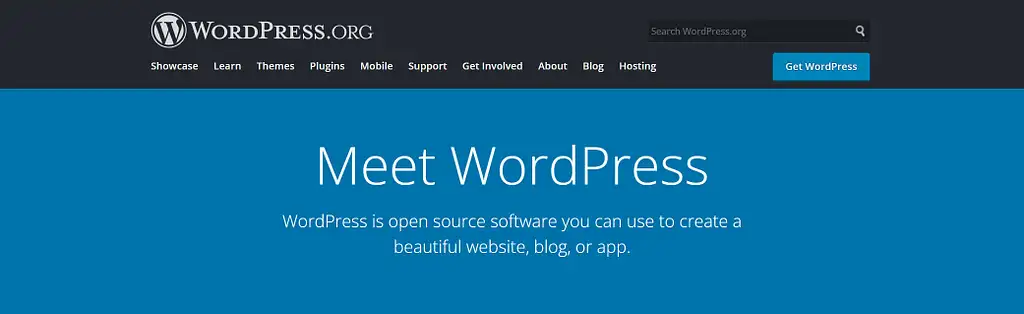 Старый заголовок WordPress.org
