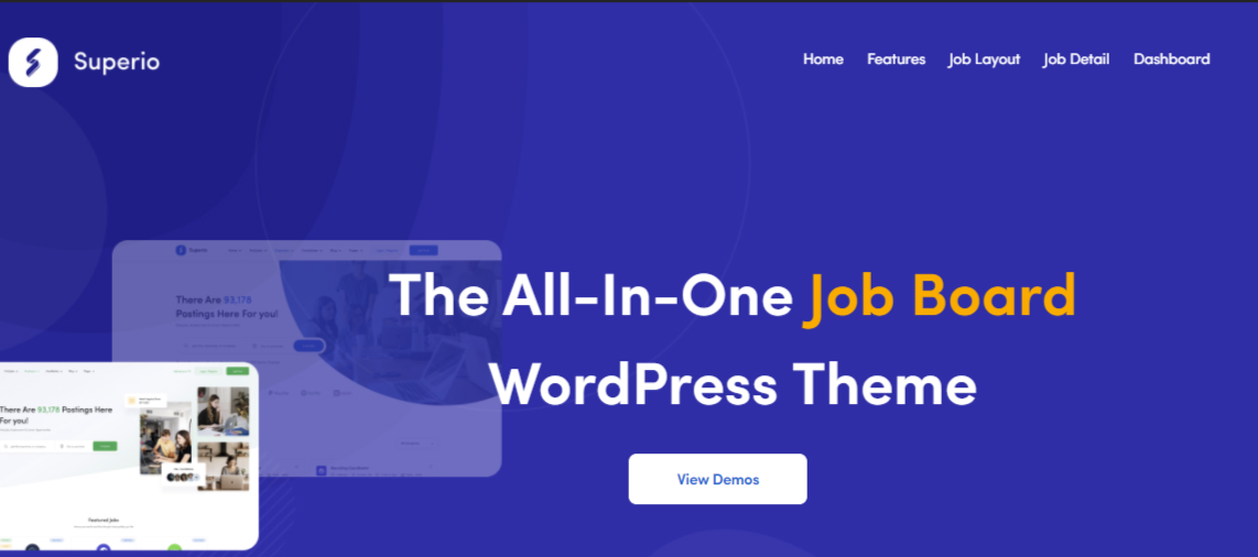 Superio- 頂級高級 WordPress 主題