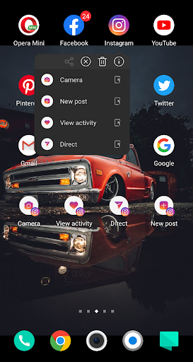 Pintasan Instagram untuk Layar Beranda