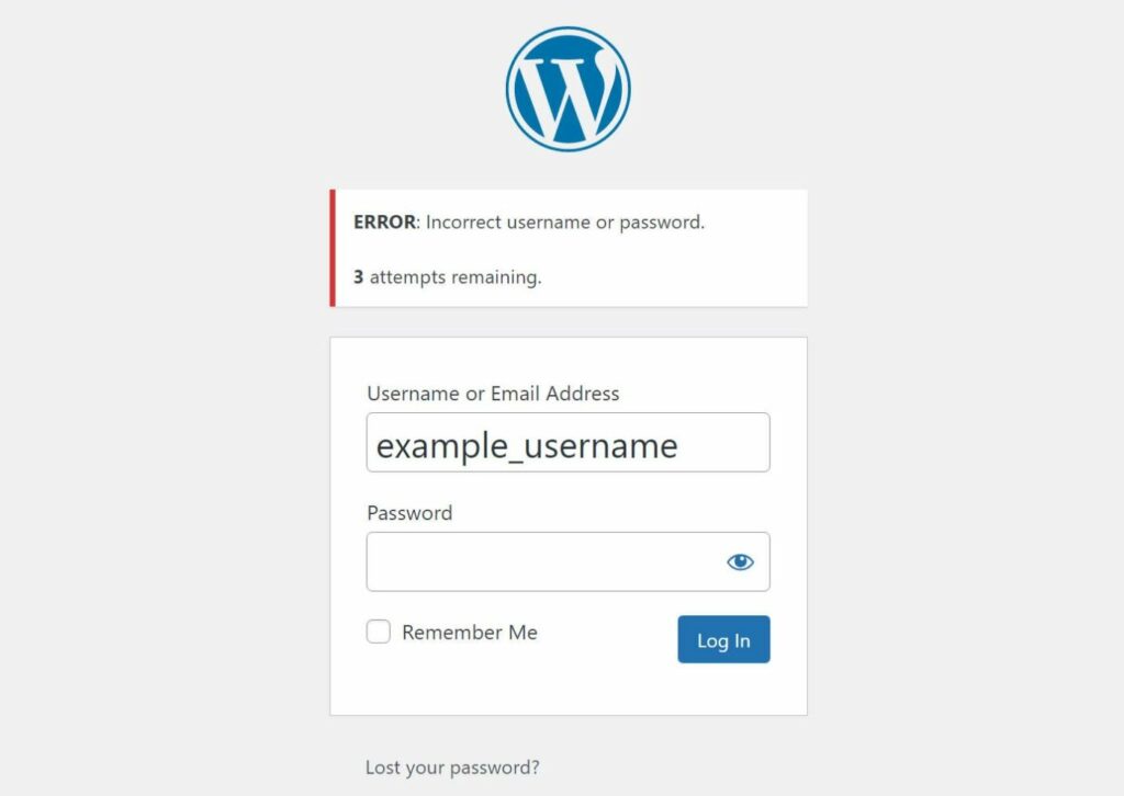 Ein Beispiel für die Begrenzung von Anmeldeversuchen bei WordPress
