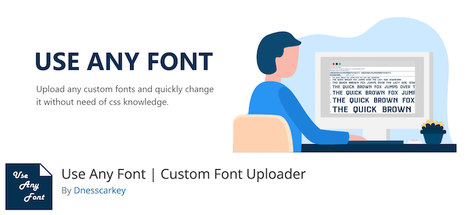 Utilizați pluginul Any Font