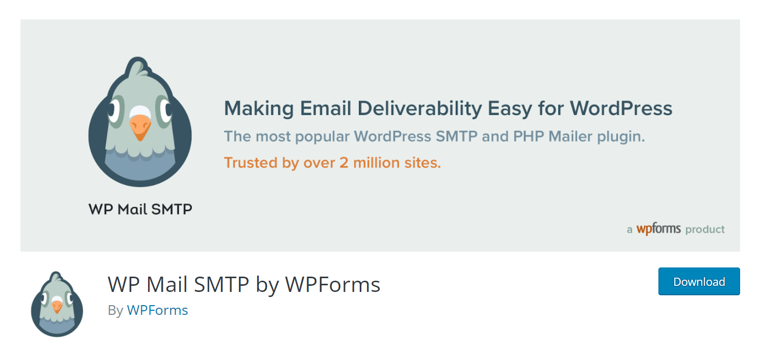 7 أفضل ملحقات WordPress SMTP لتحسين إمكانية تسليم البريد الإلكتروني في عام 2022 4 WP Mail SMTP plugin