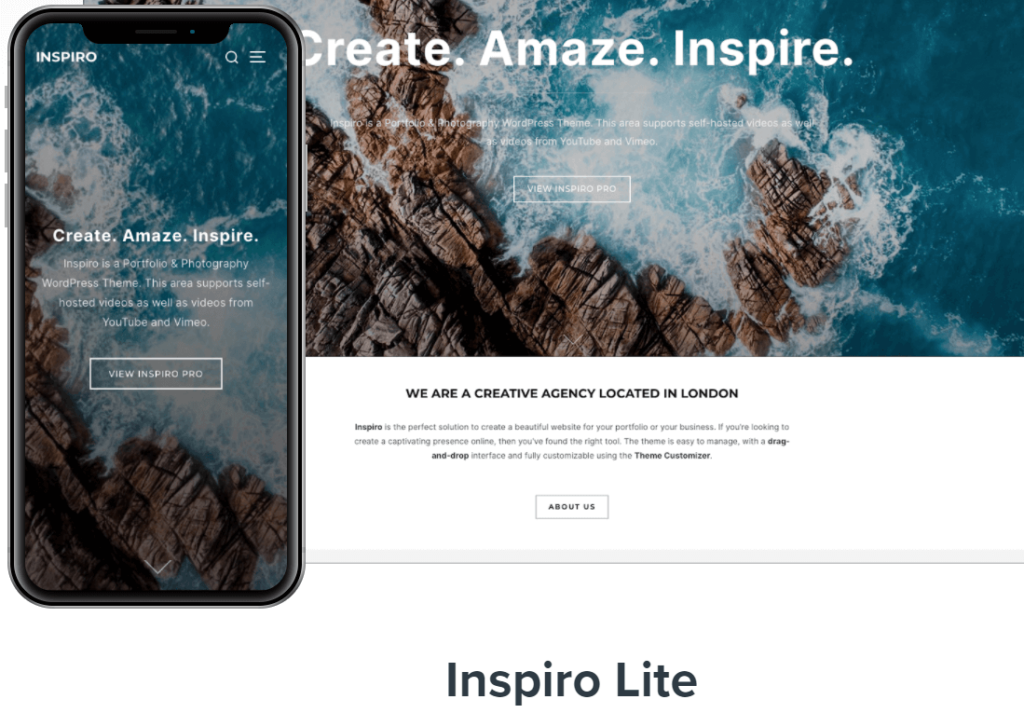 Die 10 besten WordPress-Themes für persönliche Websites (kostenlose Themes) 12 Inspiro WordPress Theme