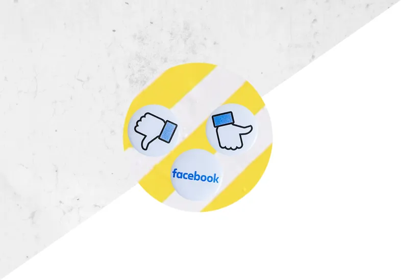 كيفية الترويج لمدونتك على وسائل التواصل الاجتماعي - شعار Facebook بإبهام لأعلى