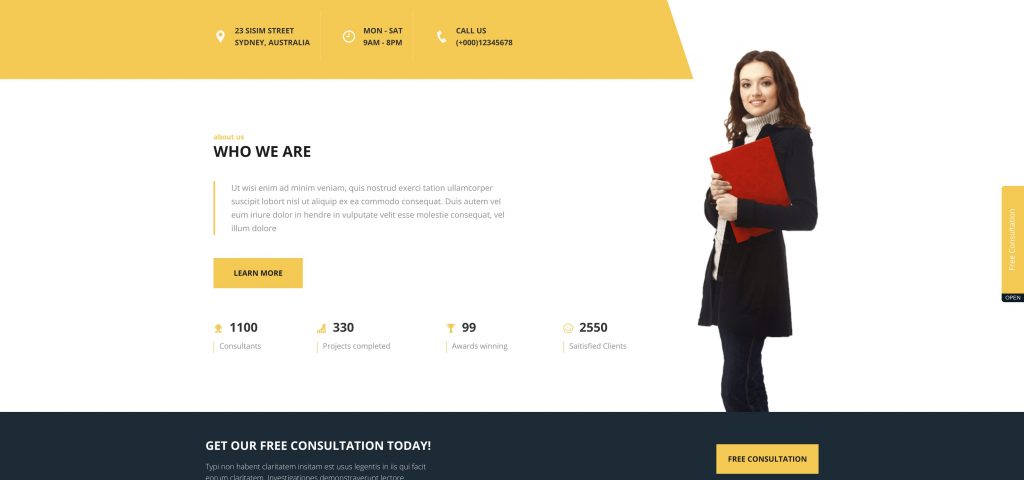 tema konsultasi wordpress