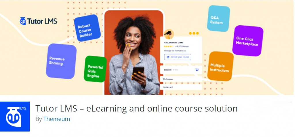 Tutor LMS - โซลูชันอีเลิร์นนิงและหลักสูตรออนไลน์