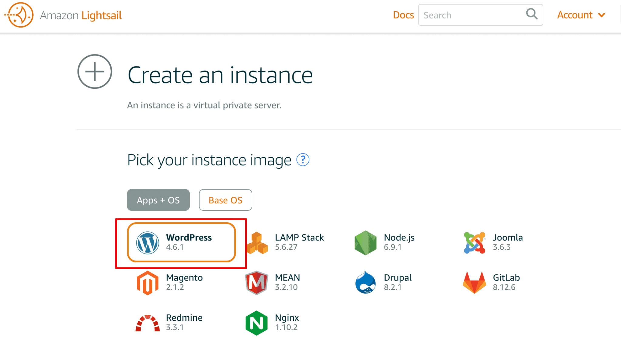 เริ่มต้นใช้งานแอปพลิเคชัน Bitnami โดยใช้ Amazon Lightsail