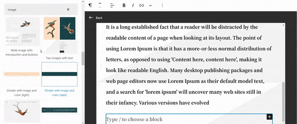 Édition complète du site WordPress avec le thème Twenty Twenty-two 3 Image gallery for WordPress full site editing