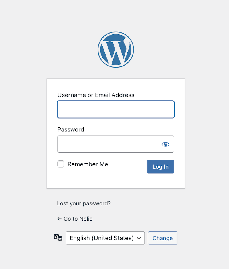 訪問 WordPress 網站的第一步