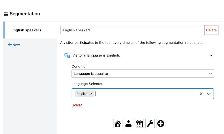 Adicionando um segmento em um teste A/B