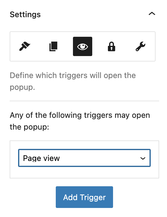 O pop-up será exibido ao visitar a página