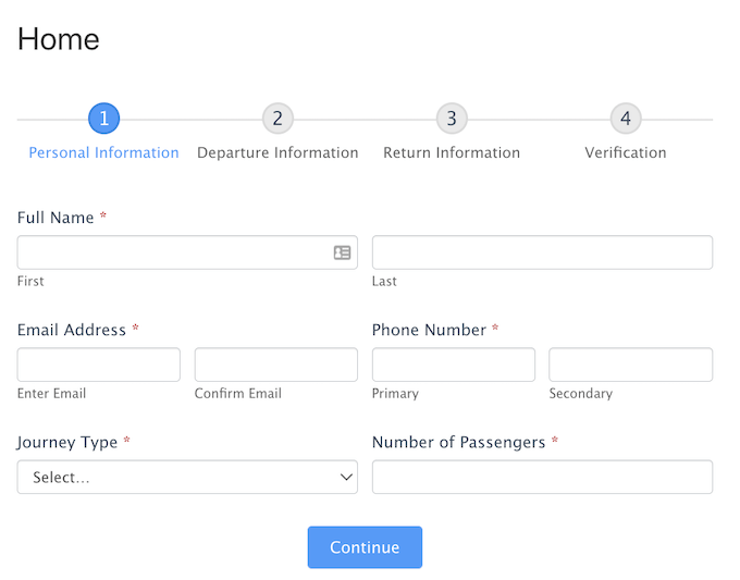 грозное-завершено-бронирование A booking form, created using Formidable Forms.