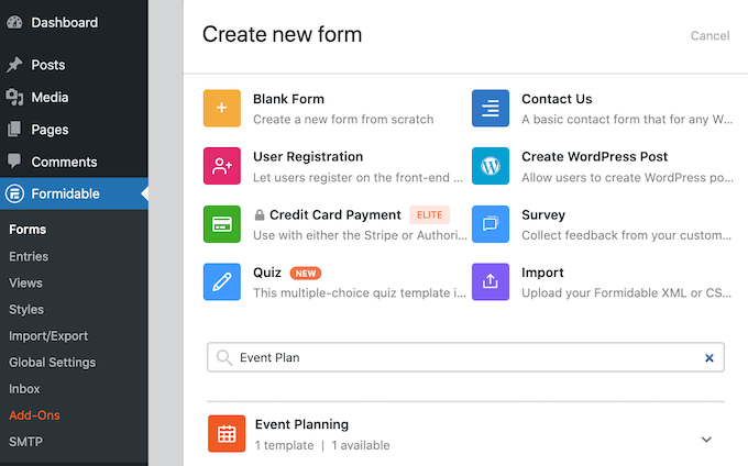 категория планирования мероприятий The Event Planning template library.