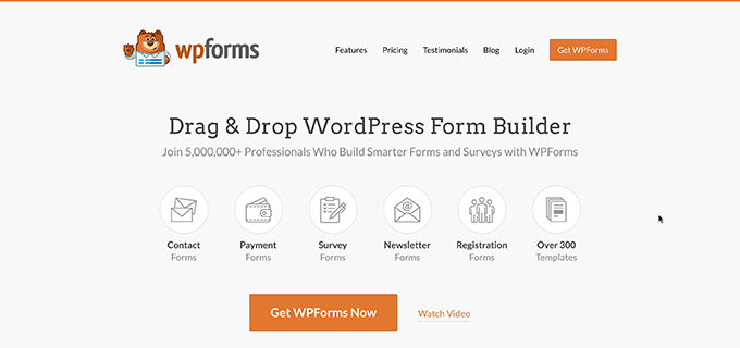 Веб-сайт WPForms WPForms website