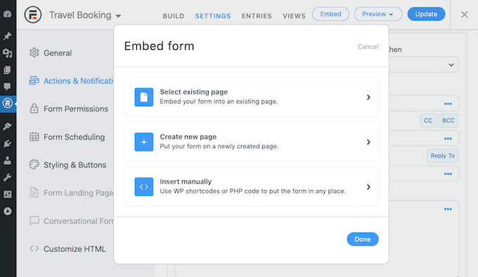 Грозные-формы-встроить How to add a booking form to your WordPress website.