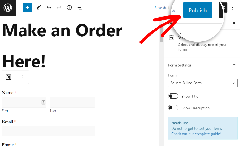 форма публикации — IsItWP — бесплатный детектор тем WordPress publish form