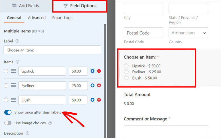 изменить параметры поля — IsItWP — бесплатный детектор тем WordPress edit field options