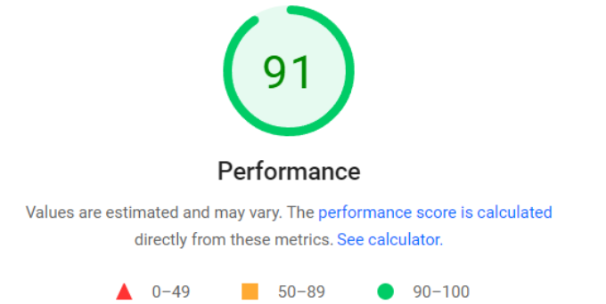 Тест производительности страницы Divi Divi page performance test