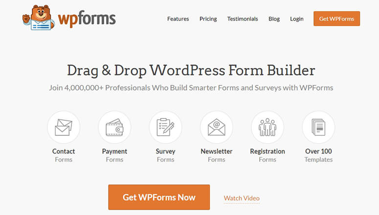 WPForms WordPress Forms Plugin - IsItWP - 무료 WordPress 테마 감지기 wpforms wordpress forms plugin