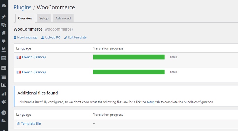 WooCommerceの翻訳