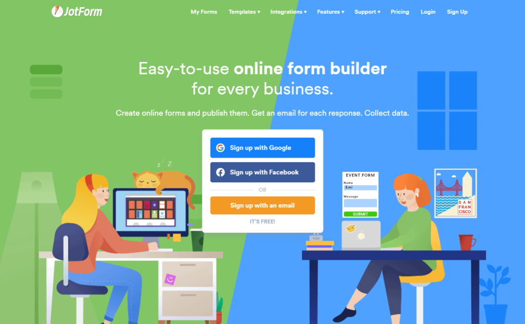 JotForm - plugin do construtor de formulários