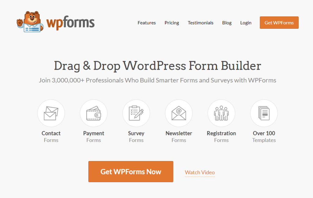 WPForms - ferramenta de pesquisa online