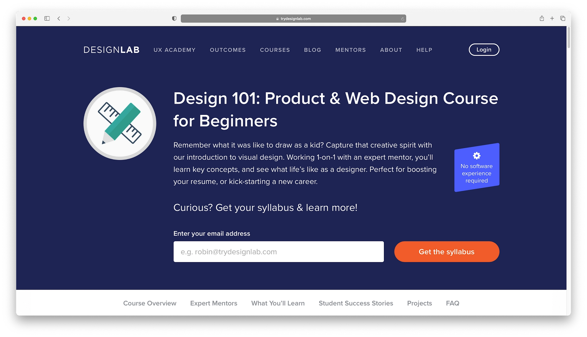 DesignLab의 초급 과정을 통해 온라인으로 웹 디자인 배우기