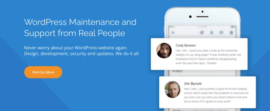 ดูแลรักษา WordPress บริการสนับสนุน