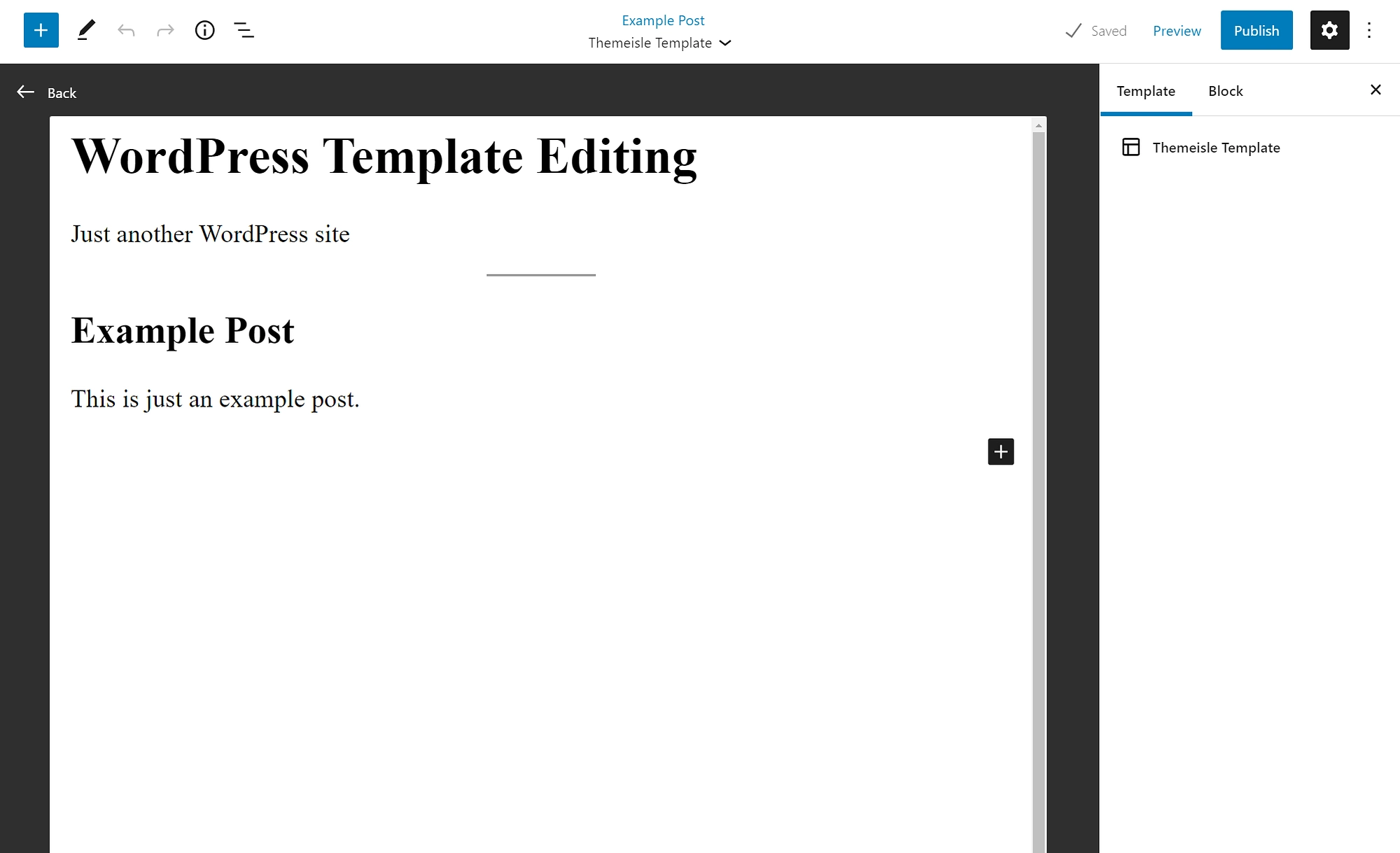 การใช้โหมดแก้ไขเทมเพลต WordPress