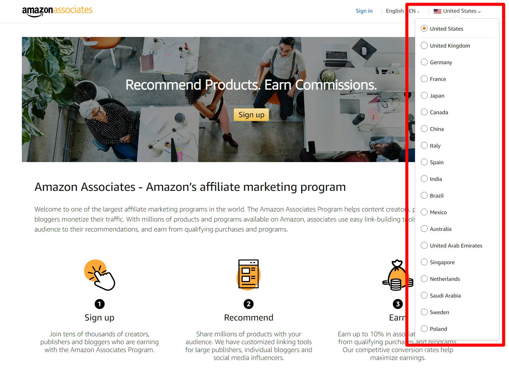 Jak zostać partnerem Amazon w różnych regionach?