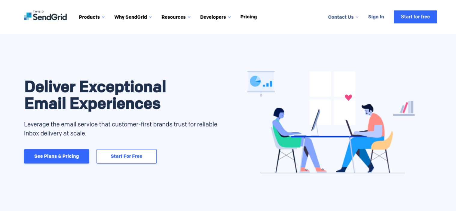 O site SendGrid.