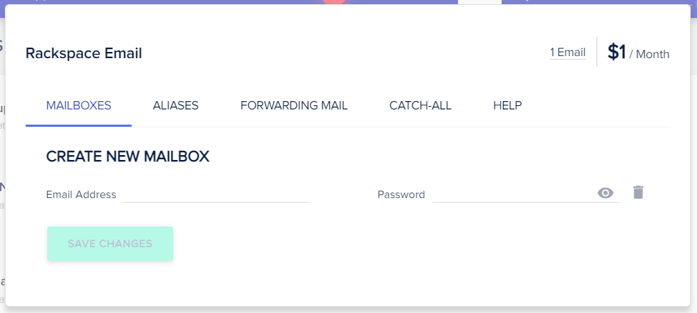 ใช้อีเมล rackspace เพื่อสร้างโดเมนอีเมลของคุณเอง