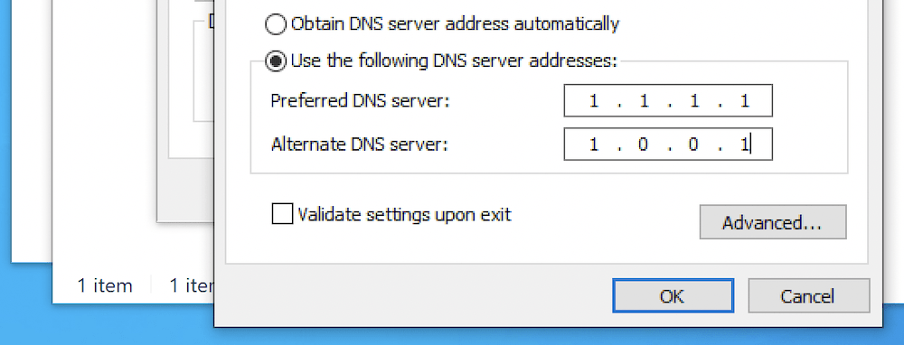 Aggiunta di server DNS.
