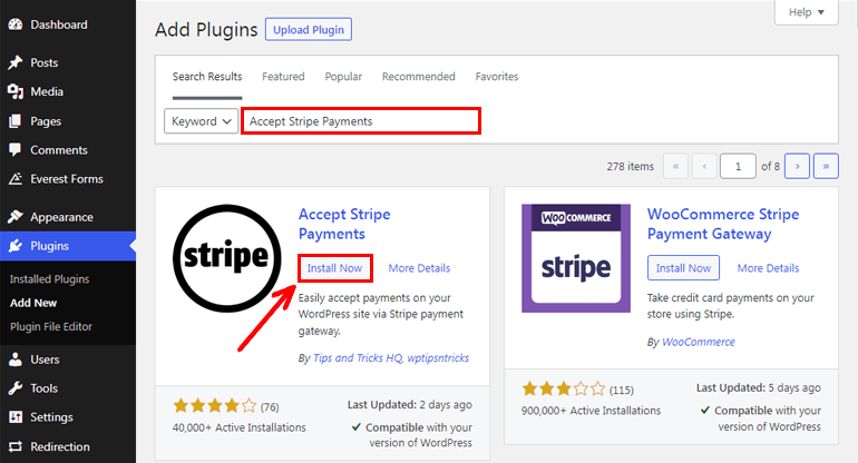 Instal Terima Pembayaran Stripe