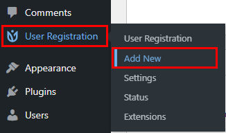 Registrasi Pengguna untuk Tambah Baru